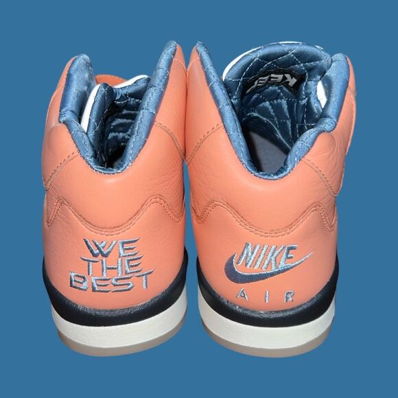 NWOB Air Jordan 5 x DJ Khaled Men's Shoes Crimson Bliss Leche Blue Size 5.5 W 7 - Picture 8 of 11